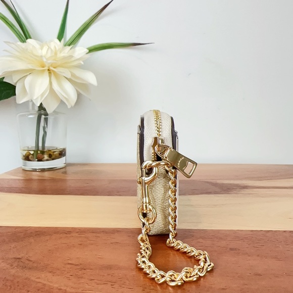 NWT Coach Zip Card Case In Signature Canvas - Picture 4 of 5